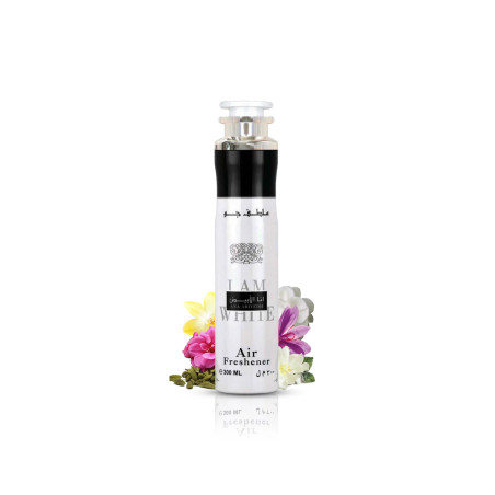 Lattafa Ana Abiyedh Air Freshener 300 ml – white musk, cardamom & saffron room spray | Svajoniukas