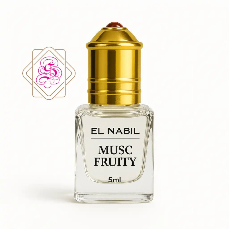 El Nabil Musc Fruity 5 ml Rytietiškas Arabiškas Kvepalų Aliejus | Svajoniukas El Nabil Musc Fruity 5 ml Rytietiškas Arabiškas Kvepalų Aliejus | Svajoniukas