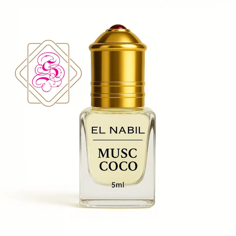 El Nabil Musc Coco 5 ml Rytietiškas Arabiškas Kvepalų Aliejus | Svajoniukas El Nabil Musc Coco 5 ml Rytietiškas Arabiškas Kvepalų Aliejus | Svajoniukas