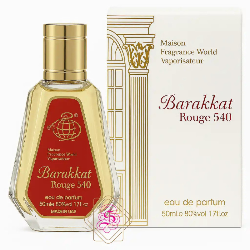 Fragrance World Barrakat Rouge 540 Eau De Parfum 50 ml – Luxurious Floral & Amber Scent | Svajoniukas