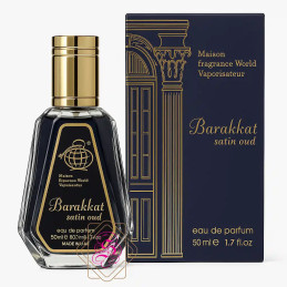 Fragrance World Barakkat Satin Oud Eau De Parfum 50 ml – Luxurious Oriental Scent | Svajoniukas