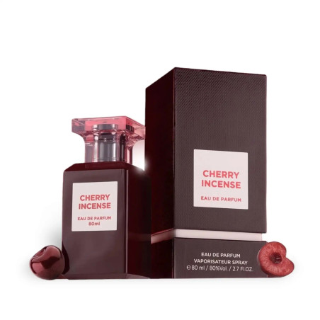 Fragrance World Cherry Incense EDP 80 ml – vyšnios, šafranas, oda ir dūminė mediena