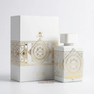Lattafa Glorious Oud Royal Blanc – Baltasis Muskusas ir Agarmedis 100ml
