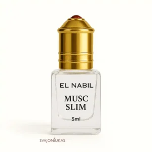 EL NABIL Musc Slim – Lengvas Apelsinų ir Baltų Gėlių Aromatas 5ml