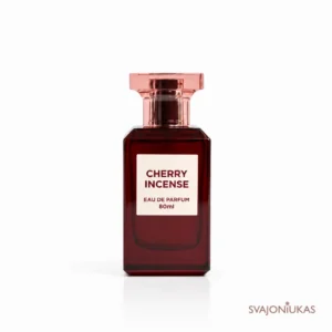 Fragrance World Cherry Incense 80 ml – rytietiški vyšnių ir smilkalų arabiški kvepalai unisex, Tom Ford Cherry Smoke analogas