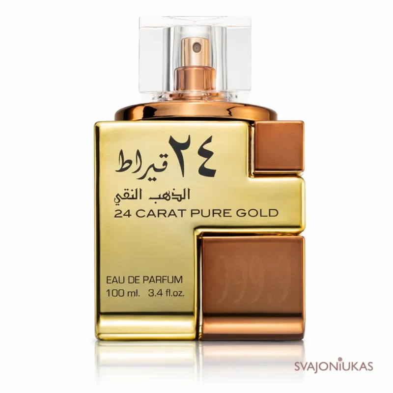 Lattafa 24 Carat Pure Gold EDP 100 ml - pagrindinė nuotrauka Lattafa 24 Carat Pure Gold EDP 100 ml unisex kvepalai - pagrindinė nuotrauka